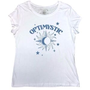 Wound Up Optimystic T Shirt Tee XXXL Crew Neck Cotton Optimistic Mystic Sun Moon